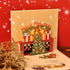 eZAKKA Christmas Cards, 3D Christmas Cards Pop Up Holiday Greeting Gifts Cards with Envelopes for Xmas Merry Christmas New Year, 5-Pack