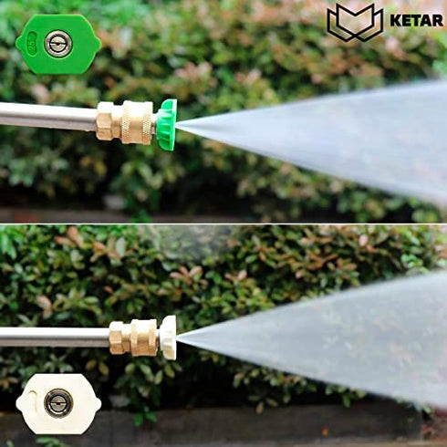 5Pcs Pressure Washer Nozzles Tips - Replacement Sprayer Nozzle Tips for Pressure Washers 2700 PSI Pressure Washer Accessories, 2.3 GPM, Model # 6022, 6023, Size 3.0 Or 030 High Pressure Aeroponics Kit