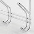 iDesign Classico Steel Over-The-Door 12-Hook Storage Rack - 18.75" x 5" x 10.75", Chrome