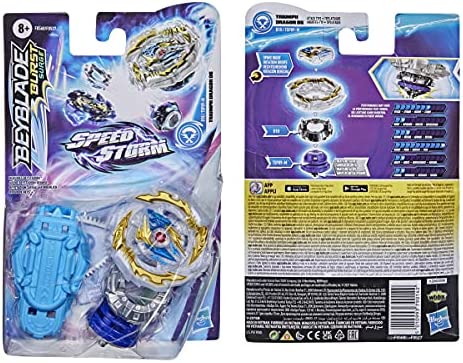 BEYBLADE Burst Surge Speedstorm Triumph Dragon D6 Spinning Top Starter Pack – Attack Type Battling Game Top with Launcher, Toy for Kids