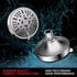 HOPOPRO Upgraded 9 Settings High Pressure Shower Head, Fixed Showerhead Adjustable Bathroom Showerhead Multi-functional Wall Mount Rainfall Showerhead for Low Water Flow