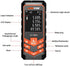 Laser Measure 393Ft - LOMVUM Laser Tape Measure Laser Measurement Tool with M/in/Ft Unit Switching, Backlit LCD, Pythagorean Mode, Measure Distance, Area and Volume - Carry Pouch and Battery Included