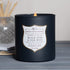 Manly Indulgence Black Pine & Oak Moss Scented Jar Candle, Signature Collection, Soy Wax Blend, Wooden Wick, 15oz, Gray