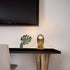 Mintso Wood LED Dimming Display Base for Glass Crystal,4 Inch White/Warm Lighted