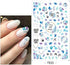 MiaoWu 10 Sheets Flower Nail Art Stickers Decals Colorful Cheery Blossoms 3D Self-Adhesive Rose Butterfly Nail Sticker Spring Floral Theme for Acrylic Nails DIY Nail Art Supplies