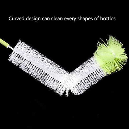 LiKee Long Bottle Cleaning Brush 18" Extra Long x 2.17" Extra Wide Cleaner for Washing Decanter, Thermos, Water Bottle Brush Washer