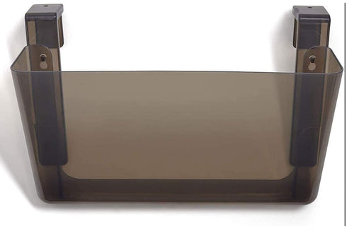 1InTheOffice Wall File Holder, Unbreakable 3-Pocket Plastic Letter Wall File, Plastic Wall Mount File Holder, 3 Pocket Wall File Holder, Smokey Black, 3 Pocket