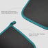 YEKOO Cotton and Neoprene Oven Pads Pot Holders with Pocket 8"x8.5" Dual-Function Hot Pad Set for Finger Hand Wrist Protection Heat Resistant to 428°F Teal