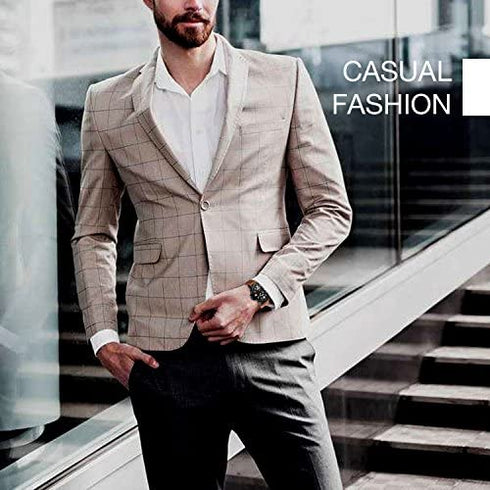 cofuo Mens Fashion Dress Analog Quartz Watch with Brown Leather Band Unique Big Face Number Retro Casual Wrist Watches Classic Business Waterproof Wristwatch Calendar Date Week - Black Brown