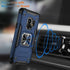 IKAZZ Galaxy S9 Case,Samsung S9 Cover Dual Layer Soft Flexible TPU and Hard PC Anti-Slip Full-Body Rugged Protective Phone Case with Magnetic Kickstand for Samsung Galaxy S9 Blue