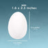 Juvale Blank White Plastic Eggs for DIY Painting and Decorating (48 Pack)