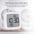 BALDR Digital Shower Clock with Timer | Waterproof Design, Perfect for The Bathroom - Displays Time, Temperature, and Humidity(White)
