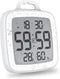 BALDR Digital Shower Clock with Timer | Waterproof Design, Perfect for The Bathroom - Displays Time, Temperature, and Humidity(White)