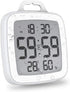 BALDR Digital Shower Clock with Timer | Waterproof Design, Perfect for The Bathroom - Displays Time, Temperature, and Humidity(White)