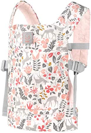 GAGAKU Baby Doll Carrier Front and Back Stuffed Animal Carriers for Little Girls - Pink