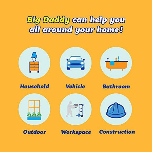 Scrub Daddy Large Sponge - Big Daddy - Scratch-Free Multipurpose Dish Sponge - BPA Free & Made with Polymer Foam - Stain, Mold & Odor Resistant Kitchen Sponge (1 Count)