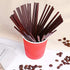 Coffee Stirrers Sticks 400 Individually Wrapped 6.7in?Disposable coffee straw stirring rod?Coffee Straw?Disposable Plastic Drink Stirrer Sticks Health and Safety Three-hole coffee straw