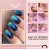 AORAEM Short Square Oval Nail Tips,240Pcs Full Matte Artificial Full Cover Soft Clear False Gel Nail Tips 10 Sizes with Box for Home DIY Nail Salon