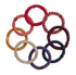 L. Erickson Grab & Go Ponytail Holders, Morocco, Set of Eight - Exceptionally Secure with Gentle Hold