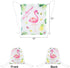 WERNNSAI Luau Flamingo Party Supplies - 12 Pack 10'' x 12'' Party Favor Bags with Drawstring Pouch Hawaiian Party Gift Bag for Girls Birthday Baby Shower Summer Beach Pool Backpack Wrap Goodie Bags