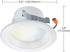 Satco S11259 Starfish 4 Inch Retrofit WiFi Smart LED Recessed Downlight, Works with Siri, Alexa, Google Assistant, SmartThings, Tunable White, 700 Lumens