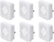 Amazon Basics LED Plug-in Night Light with Dusk to Dawn Sensor, 3/10 Lumen Dual Dimming for Bedroom, Hallway, Stairs - Square, 6-Pack