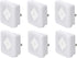 Amazon Basics LED Plug-in Night Light with Dusk to Dawn Sensor, 3/10 Lumen Dual Dimming for Bedroom, Hallway, Stairs - Square, 6-Pack