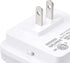 Amazon Basics LED Plug-in Night Light with Dusk to Dawn Sensor, 3/10 Lumen Dual Dimming for Bedroom, Hallway, Stairs - Square, 6-Pack