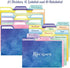 24 Recipe Card Dividers 4x6 with Tabs Recipe Box dividers Helps Organize Recipe Box for Holiday Party Supplies (Watercolor)
