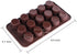 Webake Chocolate Candy Molds Silicone Baking Mold for Snack Size Peanut Butter Cup, Jello, Keto Fat Bombs and Cordial, Pack of 2