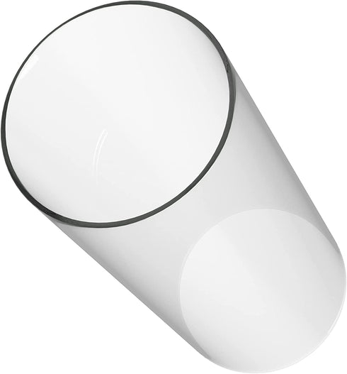 SUNWO Borosilicate Glass, Clear Candle Holder, Glass Chimney for Candle Open Ended, Glass Hurricane Candle Holders Diameter 3.5", Height 6"