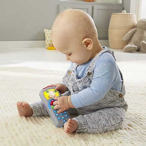 Fisher-Price Laugh & Learn Puppy's Remote Pretend Electronic Baby Toy With Music, Lights And Educational Content For Infants And Toddlers