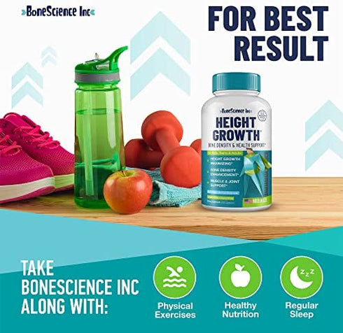 Height Growth Maximizer - Natural Peak Height - Made in USA - Height Pills Bone Growth - Grow Taller Supplement for Adults & Kids - Height Increase Pills - Maximum Height Growth Formula (Pack of 2)
