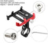GUB Plus 6 Aluminum MTB Bicycle 3.5-6.2" Motorcycle Phone Holder Support GPS Mount for Bike Handlebar Accessories (Black-Red)