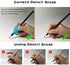 Koabbit - Pencil Grips for Kids Handwriting,Pencil Holder for Toddlers/Preschool 2-4 Year learning to Write, Writing aid Grip Tools for Children's Training Pen Holding Posture Correction Tools(3 PACK)
