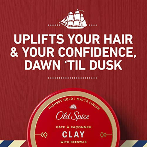 Old Spice Hair Styling Clay for Men, 2.22 oz