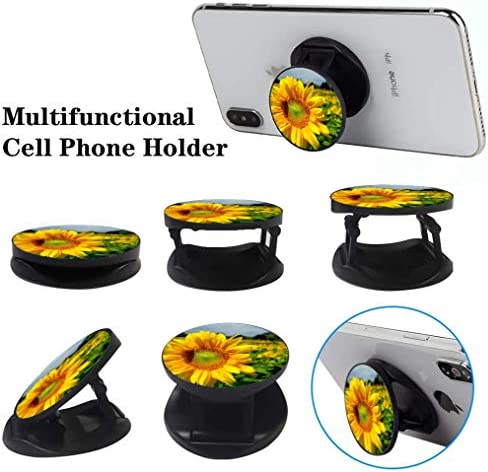 (3 Pack) Cell Phone Holder Sunflower Orange Expanding Grip Stand Finger Kickstand for Smartphone and Tablets
