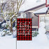Texupday Baby It's Cold Outside Christmas Decoration Winter Buffalo Check Plaid Rustic Garden Flag Outdoor Yard Flag 12" x 18"