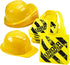 Construction Birthday Party Supplies - (24 Pack) Construction Party Hat & Mini Tote Bag Supplies - (12) Yellow Toy Hats and (12) Under Construction Goodie Bags