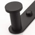 BigBig Home Black Bathroom Towel Hook, Coat Rack with 5 Hooks Wall Mount Matte Black Robe Hanger Heavy Duty Stainless Steel, 13 Inch
