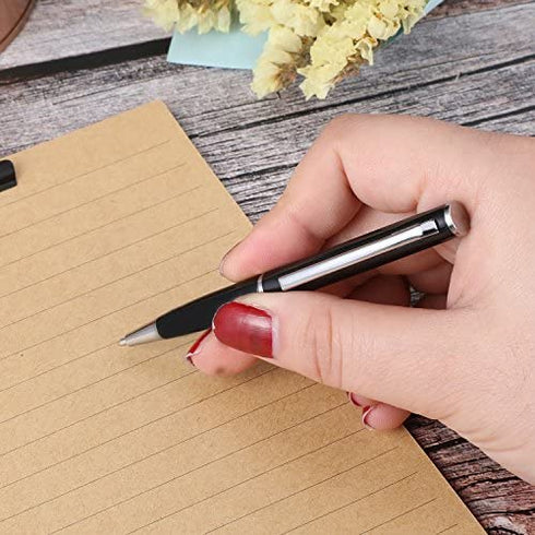 BBTO 10 Pieces Small Pens Mini Pen Metal Thin Pens Fine Wallet Pocket Metal Pen Miniature Gel Ink Pens for Signature Calligraphy Executive Business
