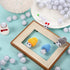 1000 Pieces Glitter Pom Poms 0.6 Inch Fuzzy Pompoms Arts and Crafts Balls for Hobby Supplies and Craft DIY Material (White)