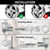 2 Pieces Size 12 Meat Grinder Blade Parts Stainless Steel Knife Cutter Replacement for Grinders Attachment Electric or Manual