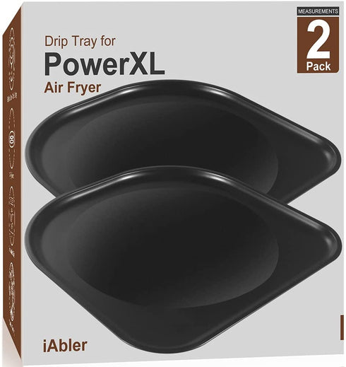 Genuine Air Fryer Drip Tray for PowerXL Air Fryer Replacement Drip for PowerXL 10 Qt Vortex Air Fryer Pro, Pro Plus, 6Qt Power AirFryer Pro, Oven Deluxe,Oven Pro, 8Qt Power AirFryer Pro, NonStick