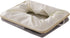 TheWarmHome Large Baskets for Storage Rectangular Basket Decorative Basket Fabric Storage Bin Brown Storage Basket Shoes Basket Towel Basket Cloth Baskets Blanket Storage(Gold&Grey,Large-1 Pack 17.7×13.7×9.8inch)