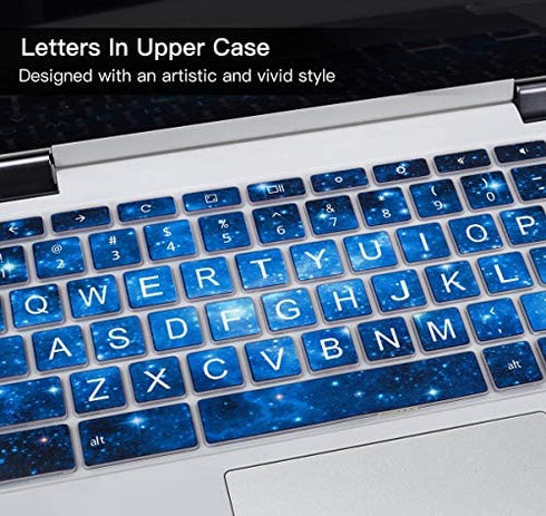 Keyboard Cover for Lenovo Chromebook Flex 3 11"/Lenovo Chromebook C330 C340 11.6" / Lenovo IdeaPad Flex 3 11.6"/ Lenovo Chromebook 100e 300e 500e N20 N21 N22 N23 11.6", Blue Star