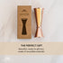 A Bar Above Bar Jigger - Copper-Finished Japanese Jigger with Measurements Inside - Cocktail Measuring Jigger - Steel Measuring Tool for Bartenders - Jigger 2 oz 1 oz - Jiggers and Pourers