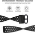 Faychey Sport Bands Compatible with Fitbit Versa 2/Fitbit Versa for Men Women, 4 Pack Breathable Silicone Replacement Straps Compatible with Fitbit Versa/Versa SE Black Blue Gray White Large