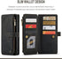 HAII Case for Moto G Stylus 5G 2021, Flip Leather Wallet Case with 10 Card Slot Holder Zipper Pocket Kickstand Magnetic Closure Shockproof Flip Folio Cover for Moto G Stylus 5G 2021 (Black)