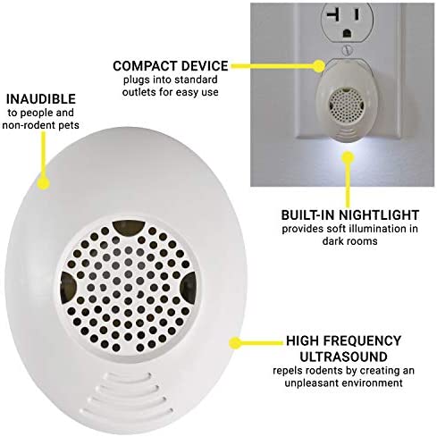 Victor M753SN-1 3-Pack Mini PestChaser Rodent Repeller, White